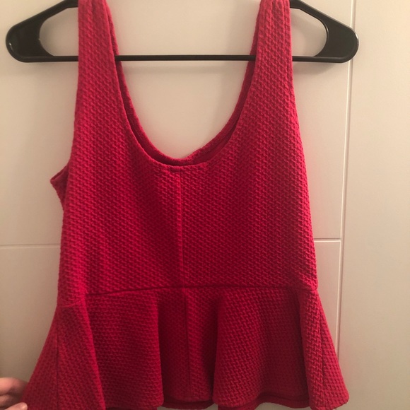 Pink peplum tank top - Picture 2 of 4